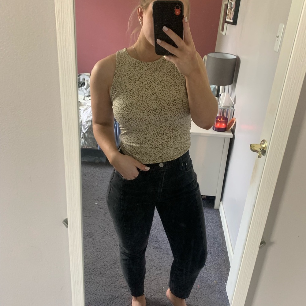 Cheetah print tank top
